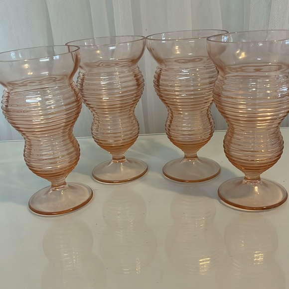 4 Vintage Anchor Hocking Iced Tea Glasses - Picture 2 of 8